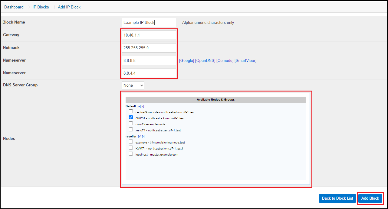 How To Create An Ip Block In Solusvm Solus