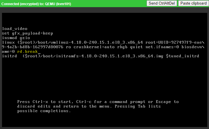 grub options