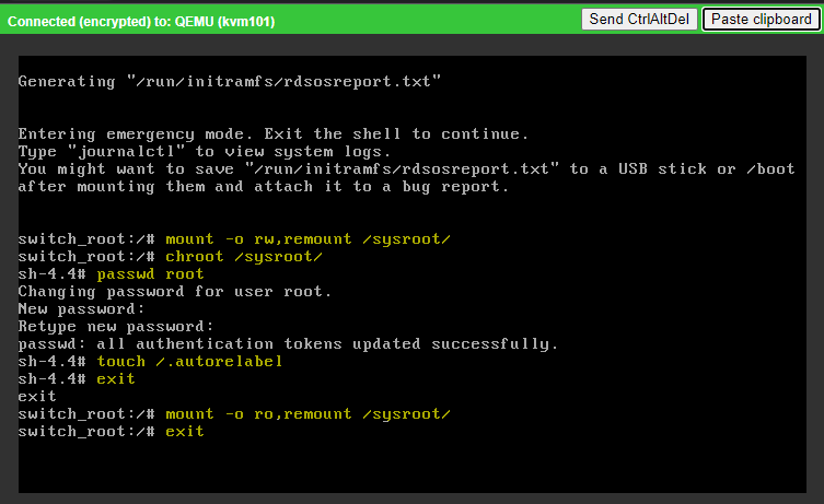 boot screen